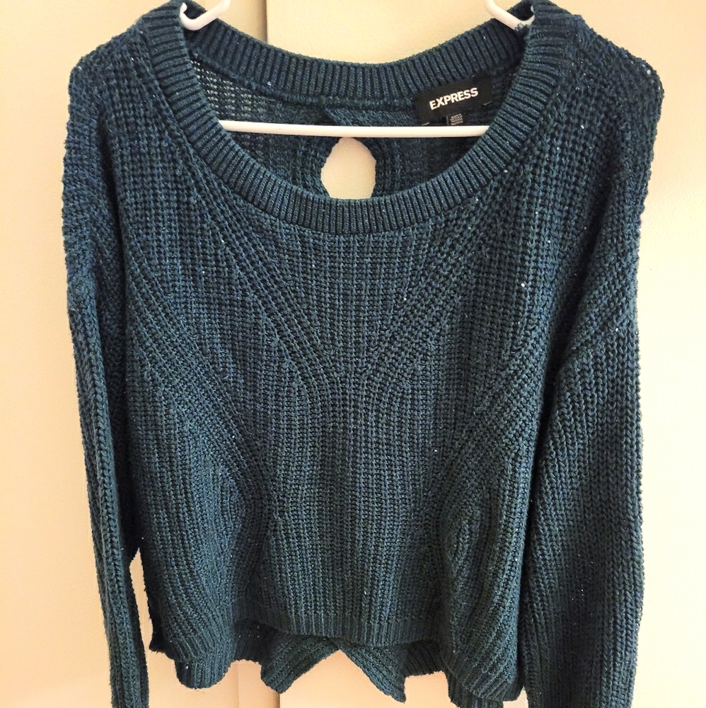 Express Cropped Knit Sweater